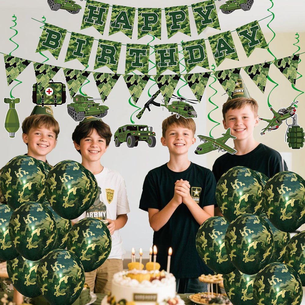 GSYUNZYKJ army decor camouflage theme ensures crisp visuals from setup to cleanup.
