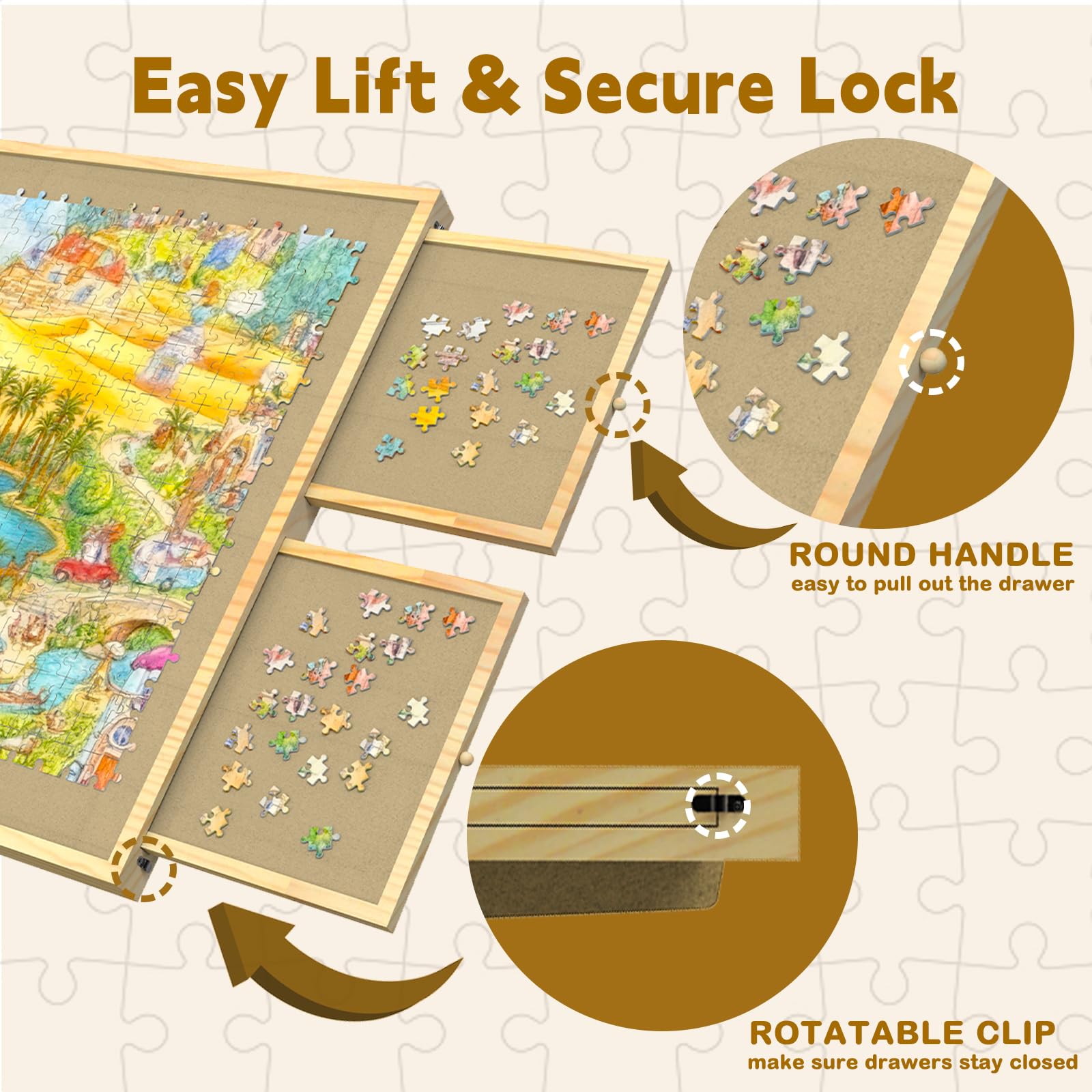 GT GETCO TECH eco-friendly wood offers durable, safe construction for everyday puzzling