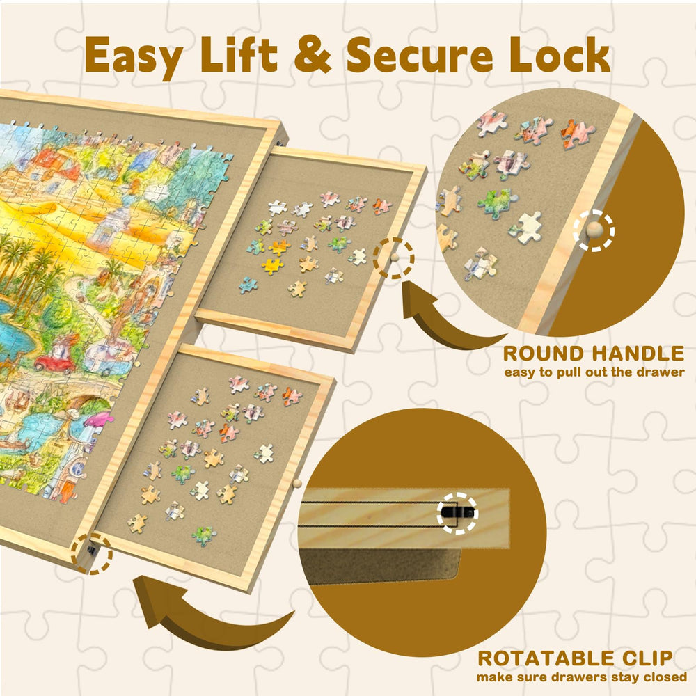 GT GETCO TECH eco-friendly wood offers durable, safe construction for everyday puzzling