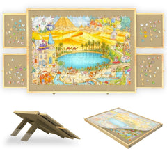 GT GETCO TECH tilting puzzle board with adjustable angles for comfortable puzzling