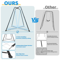 G TALECO GEAR heavy-duty steel frame supports safe indoor or outdoor installation.