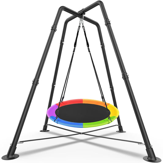 G Taleeco Gear swing set assembly shows a sturdy, safe home setup.