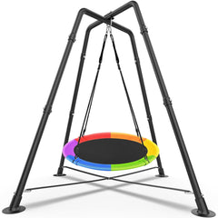 G Taleeco Gear swing set assembly shows a sturdy, safe home setup.