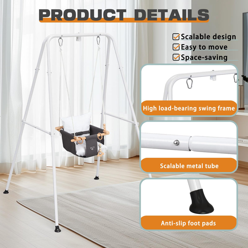 G TALECO GEAR metal frame resists rust for durable indoor or outdoor use.