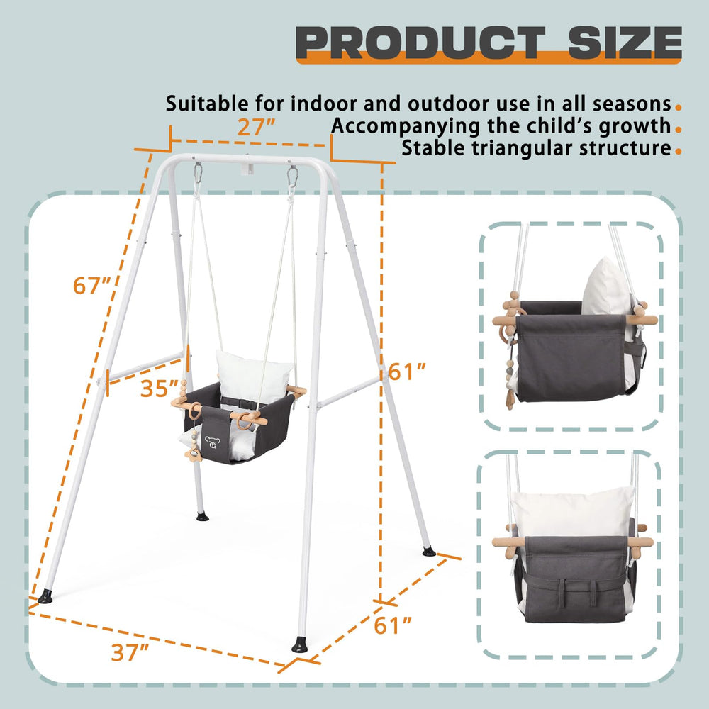 G TALECO GEAR versatile indoor-outdoor swing for family play.