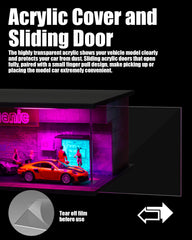 Gtcwmx LED ambient lighting with blue purple tones enhances the scene