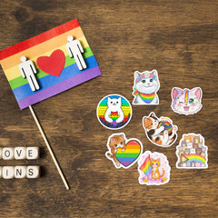 GTOTd LGBTQ rainbow wall decal brightens space and self-expression