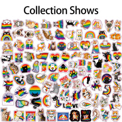 GTOTd LGBTQ rainbow water bottle sticker durable for daily hydration