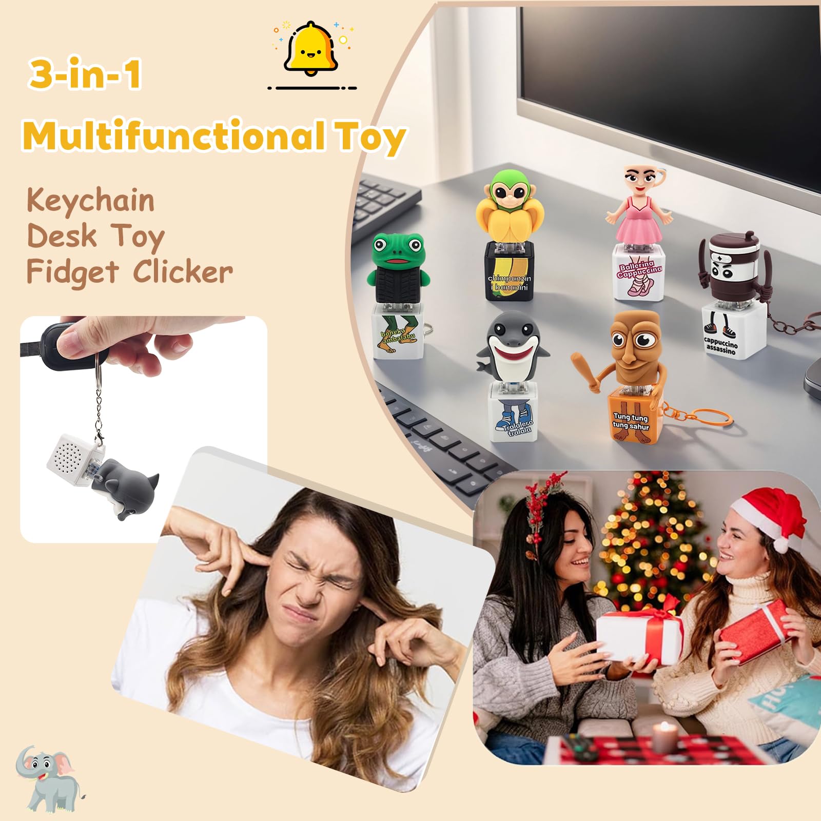 Gtzzot Tung Tung Sahur sound keychain adds lively cues for focus