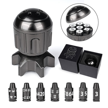 GU BEI TE bullet dice set with metal finish and balanced feel for smooth rolls.