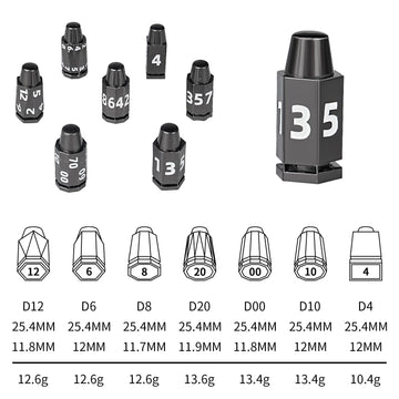 GU BEI TE metal DND dice with readable engravings for quick reads.