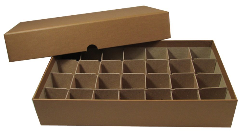Guardhouse coin roll box for half dollars stores 28 tubes securely.
