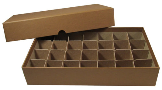 Guardhouse coin roll box for half dollars stores 28 tubes securely.