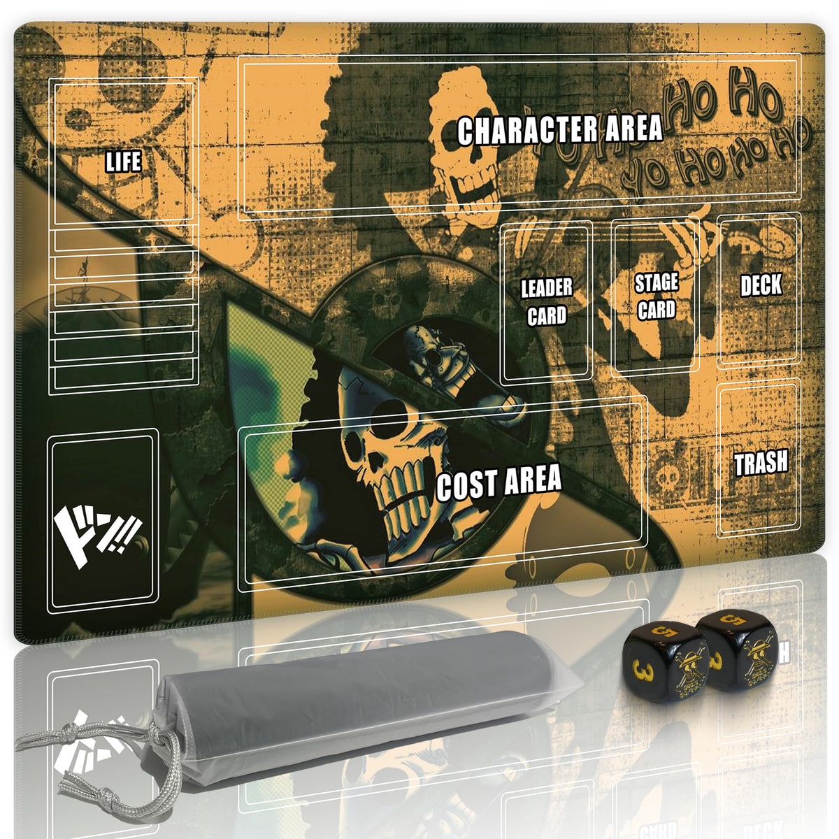 GuarditechProX playmat with vibrant One Piece design for immersive battles and smooth card play.