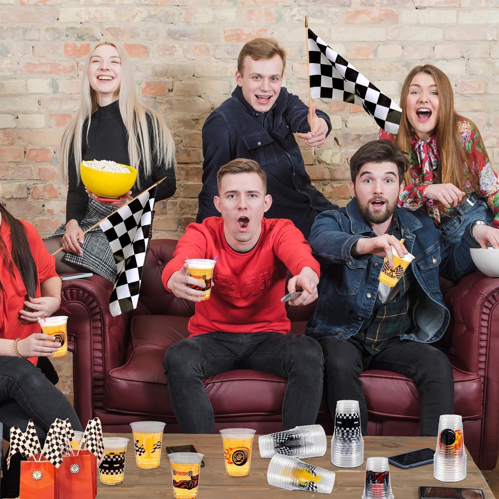 GuassLee Wheels on Fire design cups add energy to party vibes and snacks