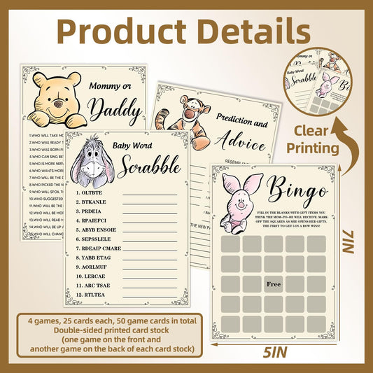 Guawubiang Winnie game set displayed with bingo and prediction prompts