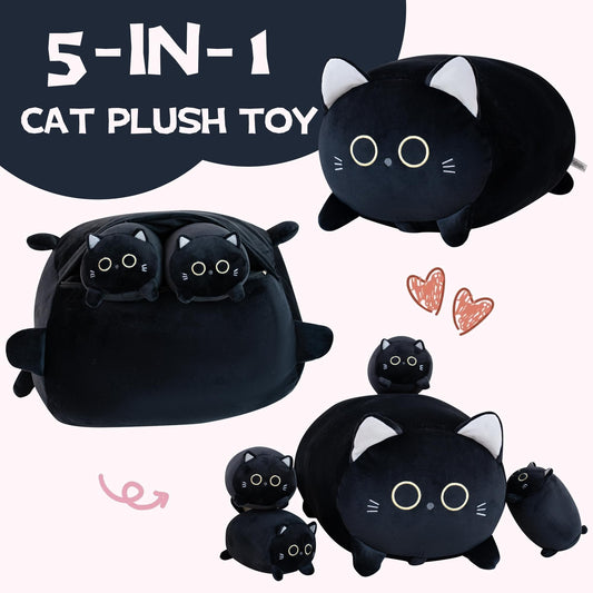 Gudisi four-kitties hidden plush for extra surprises during cuddles.