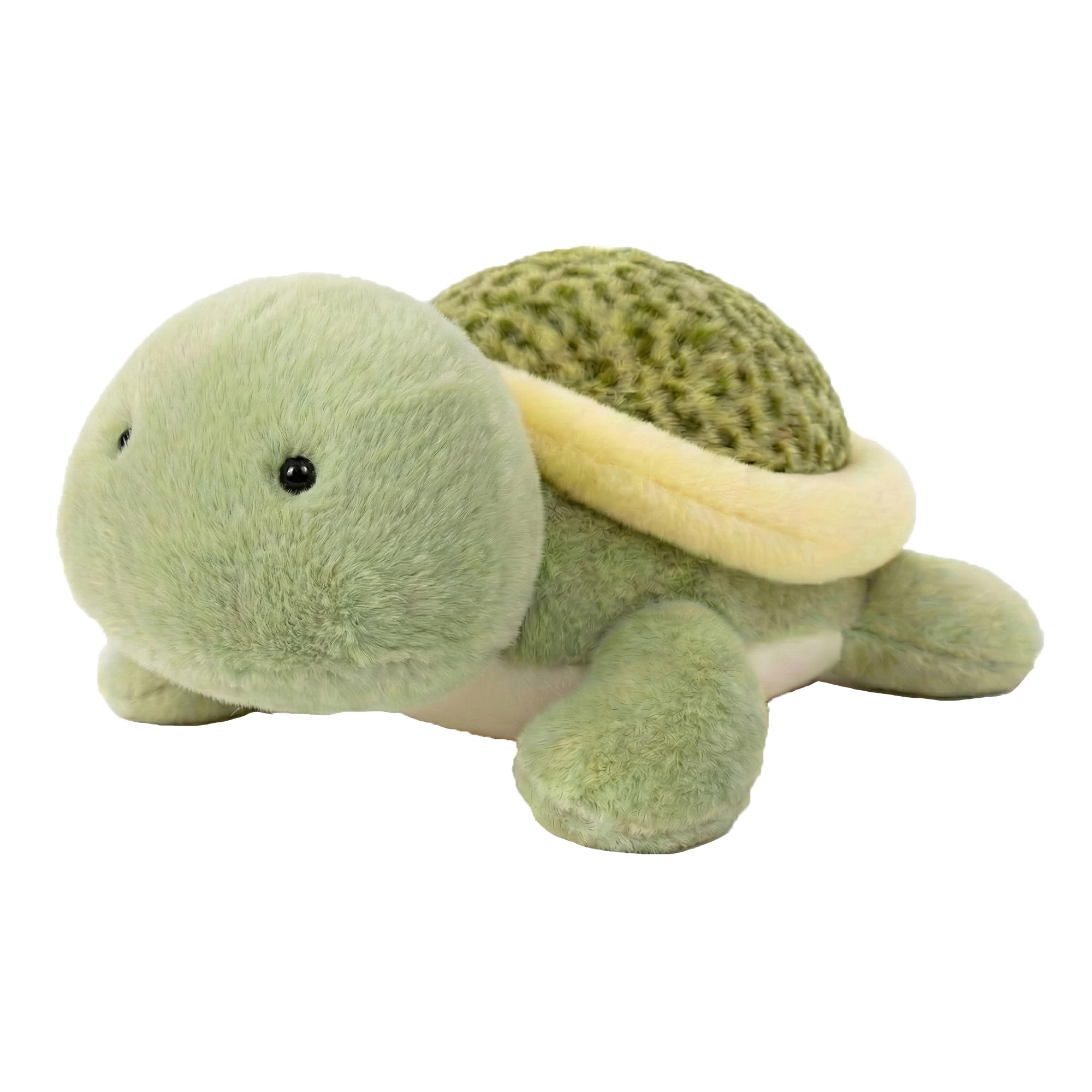 Gudisi weighted turtle plush, 23.6 inches, offering cozy hug and comforting warmth.