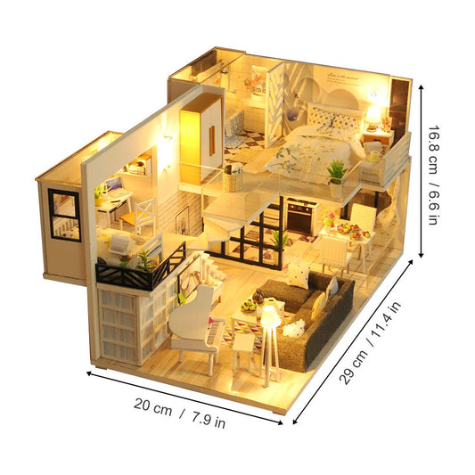 GuDoQi DIY miniature kit micro-pieces spread supports precise assembly.