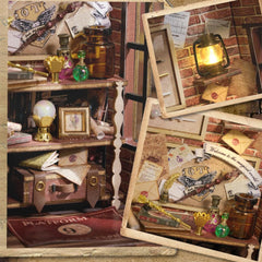 GuDoQi DIY miniature house kit furniture details close-up with authentic tiny pieces