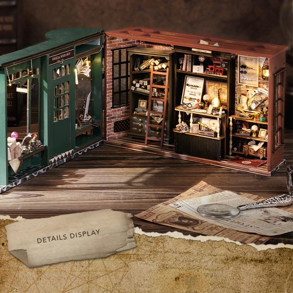 GuDoQi DIY miniature house kit unboxing showing complete accessories and guides