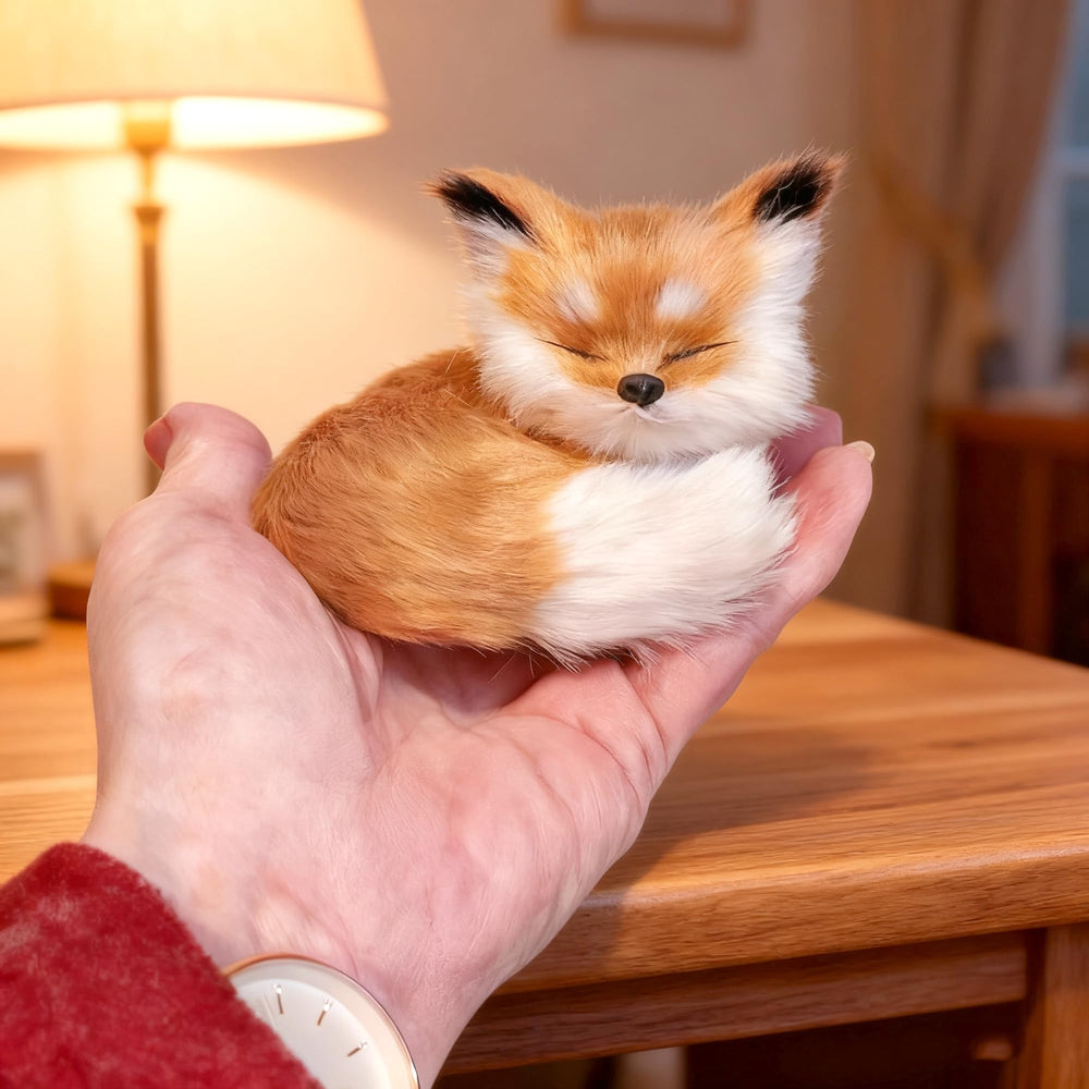 GUDVES lifelike fox decor for animal lovers and nature enthusiasts.
