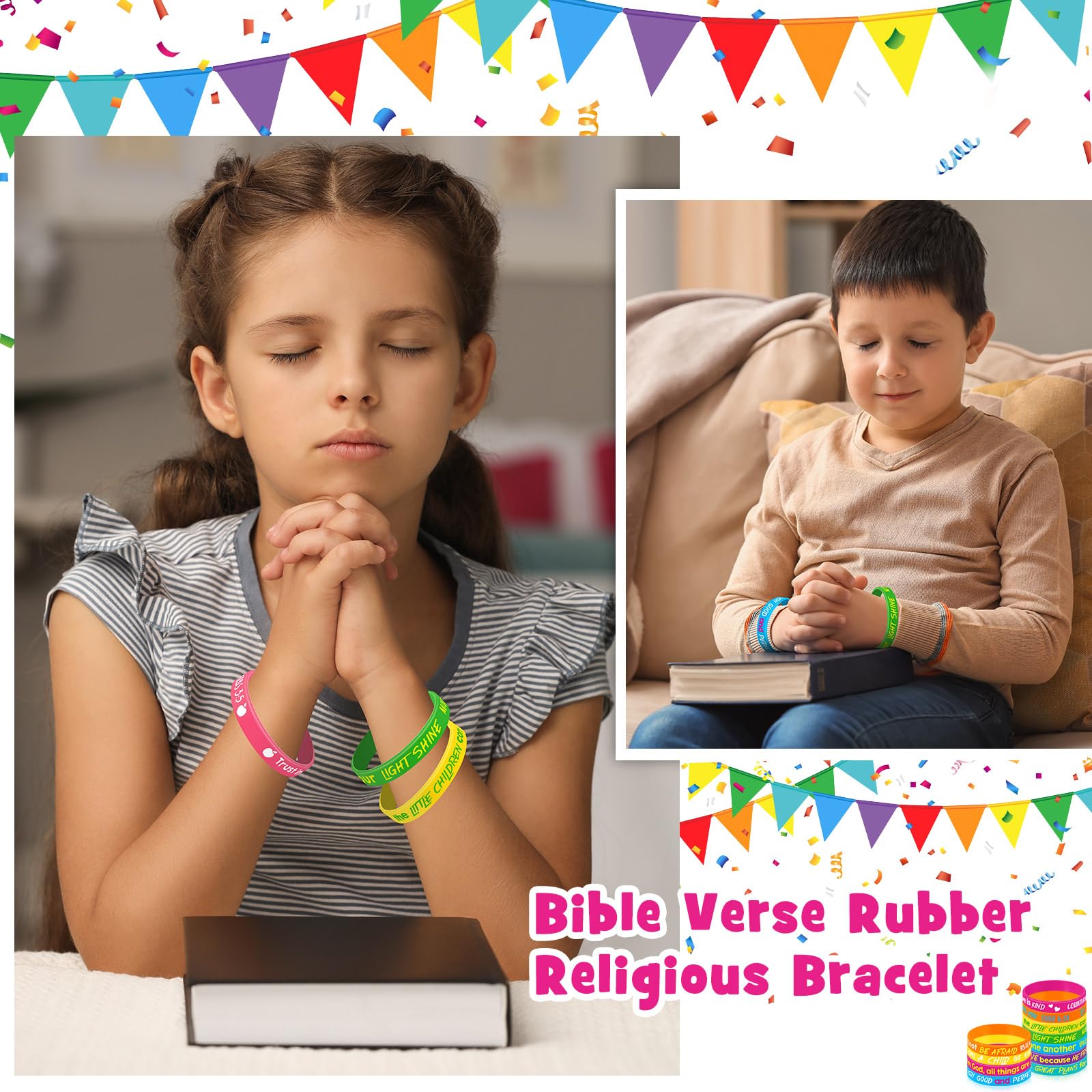 Gueevin church and classroom bracelets, versatile for celebrations and faith conversations.