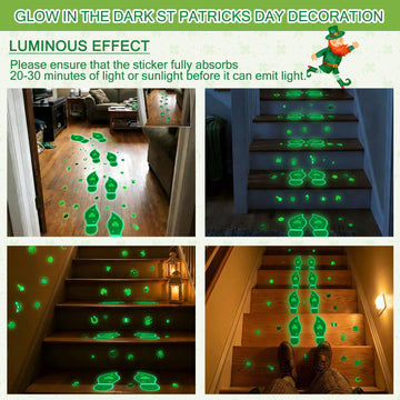 Gueevin footprints and clovers kit for festive classrooms and homes