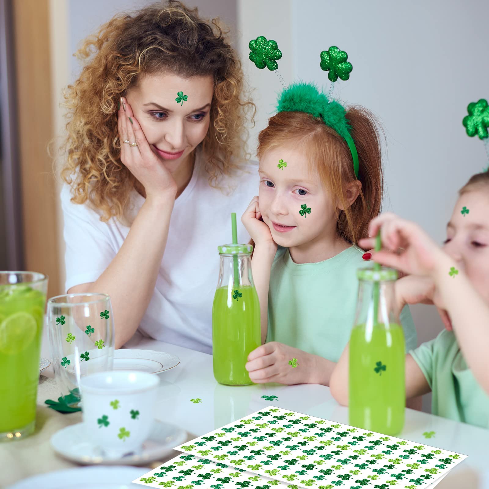 Gueevin St Patrick's Day sticker packaging showing ten sheets