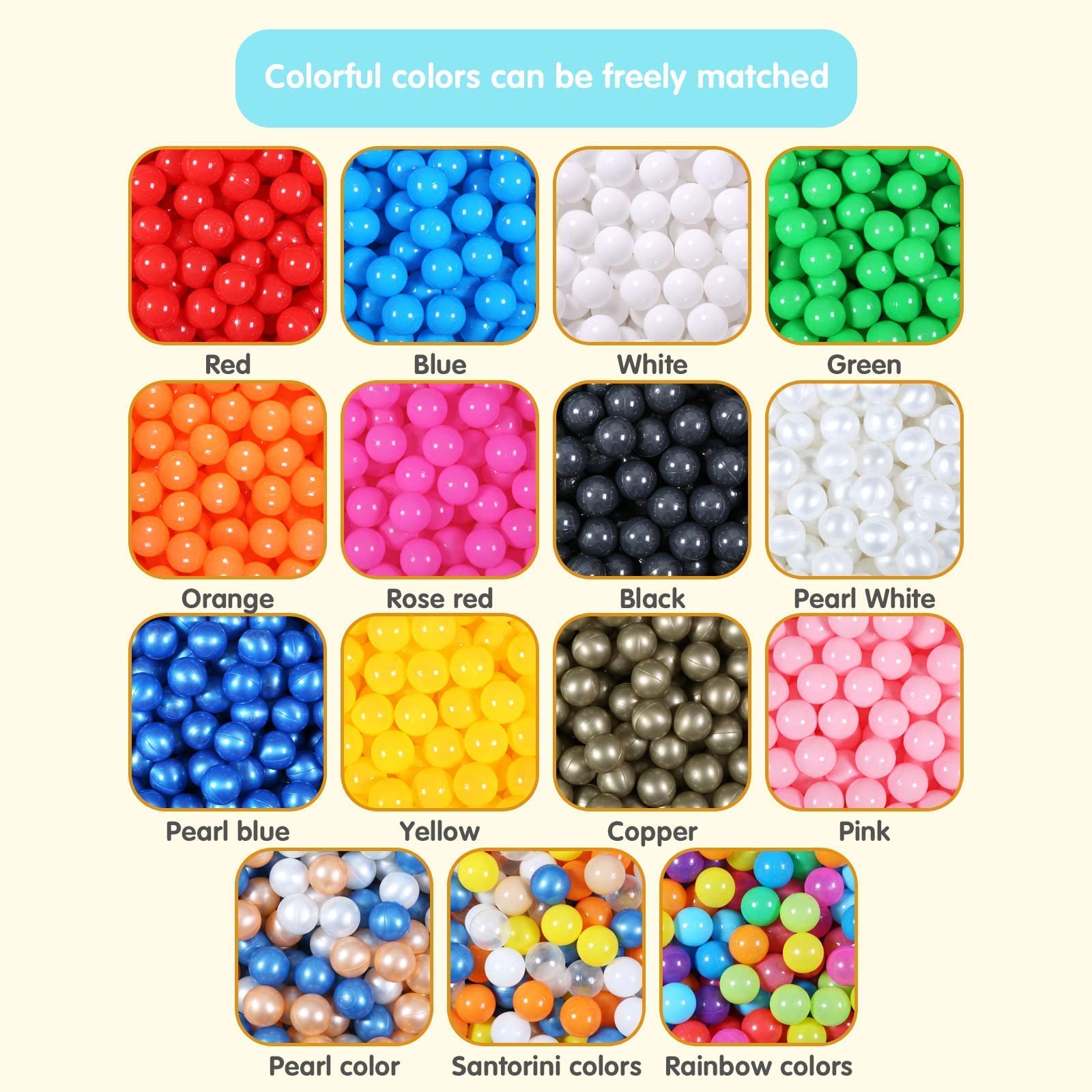 GUESVOT ideal for ball pits, tents, pools, and more.