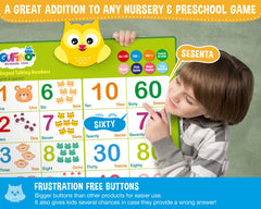 GUFINO bilingual learning poster supports immersive Spanish-English language practice for preschoolers.