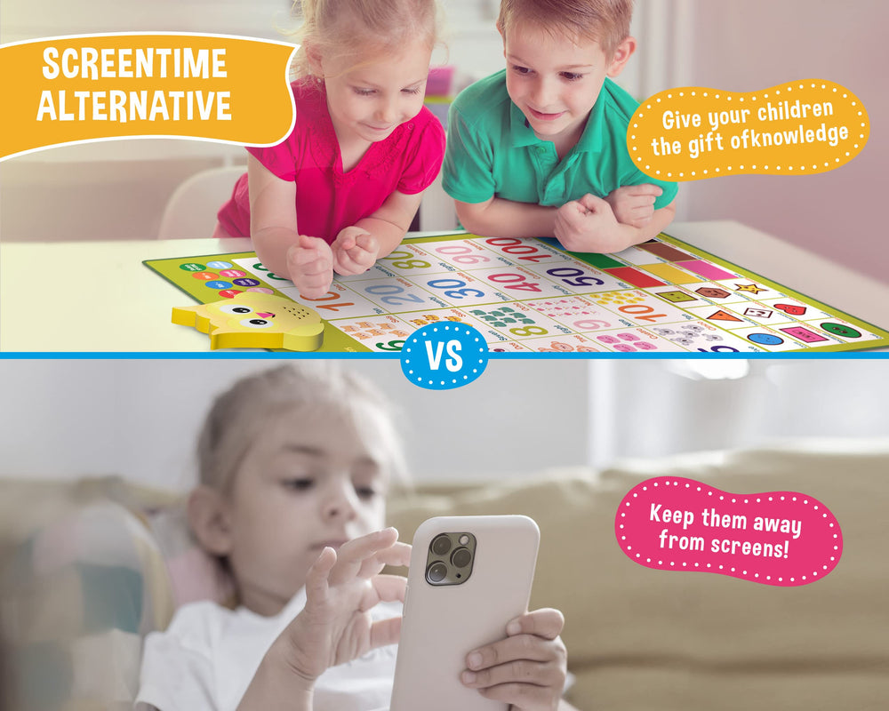 GUFINO toddlers learning activities poster offers engaging, hands-on play for cognitive development.