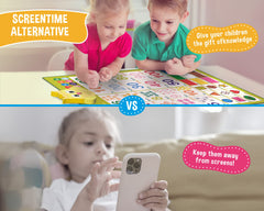 GUFINO toddlers learning activities poster offers engaging, hands-on play for cognitive development.