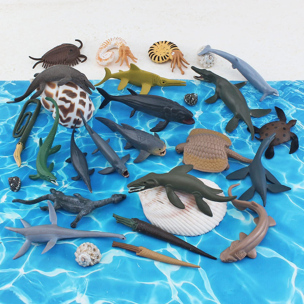 GUFOPONAS pliosaurus model with detailed sculpting for learning and play
