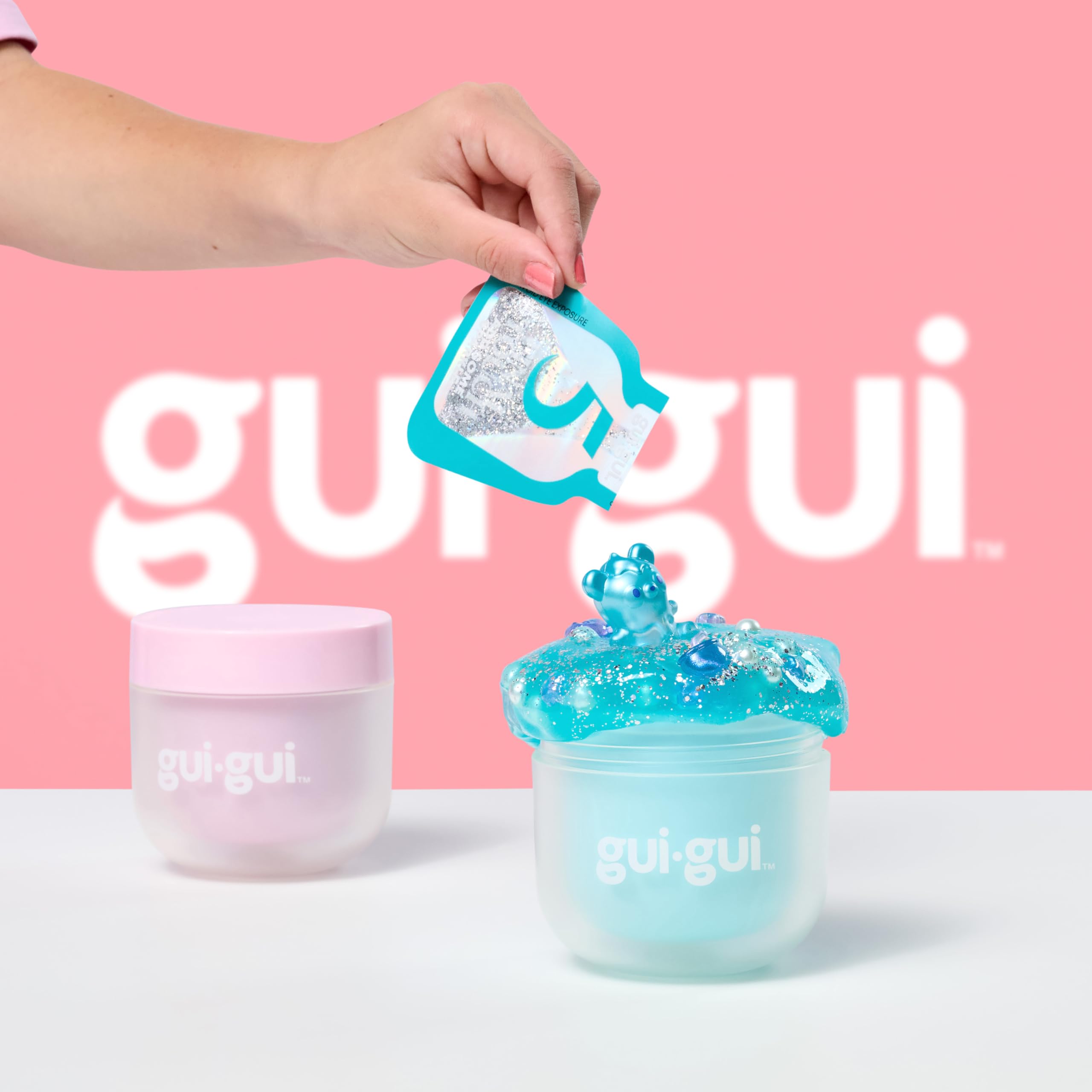 Gui Gui Glow-Up Sachets offer exclusive extras to elevate slime glam.