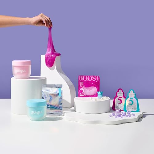 Gui Gui Shimmer Deluxe Slime highlights iridescent shine with easy setup.