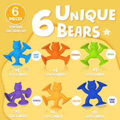 Guibola travel-friendly suction toys stay secure on car trays.