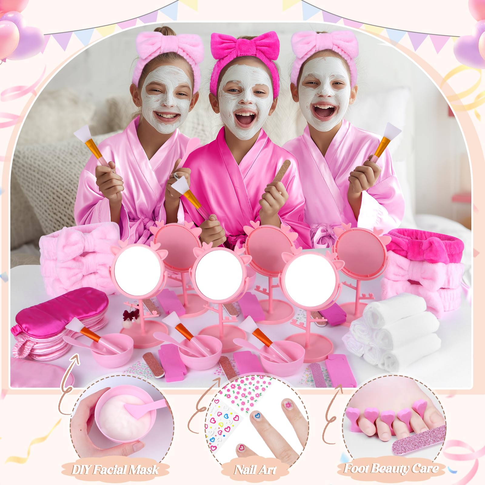 Guifizeiom plush headbands shown for cute pampering sessions
