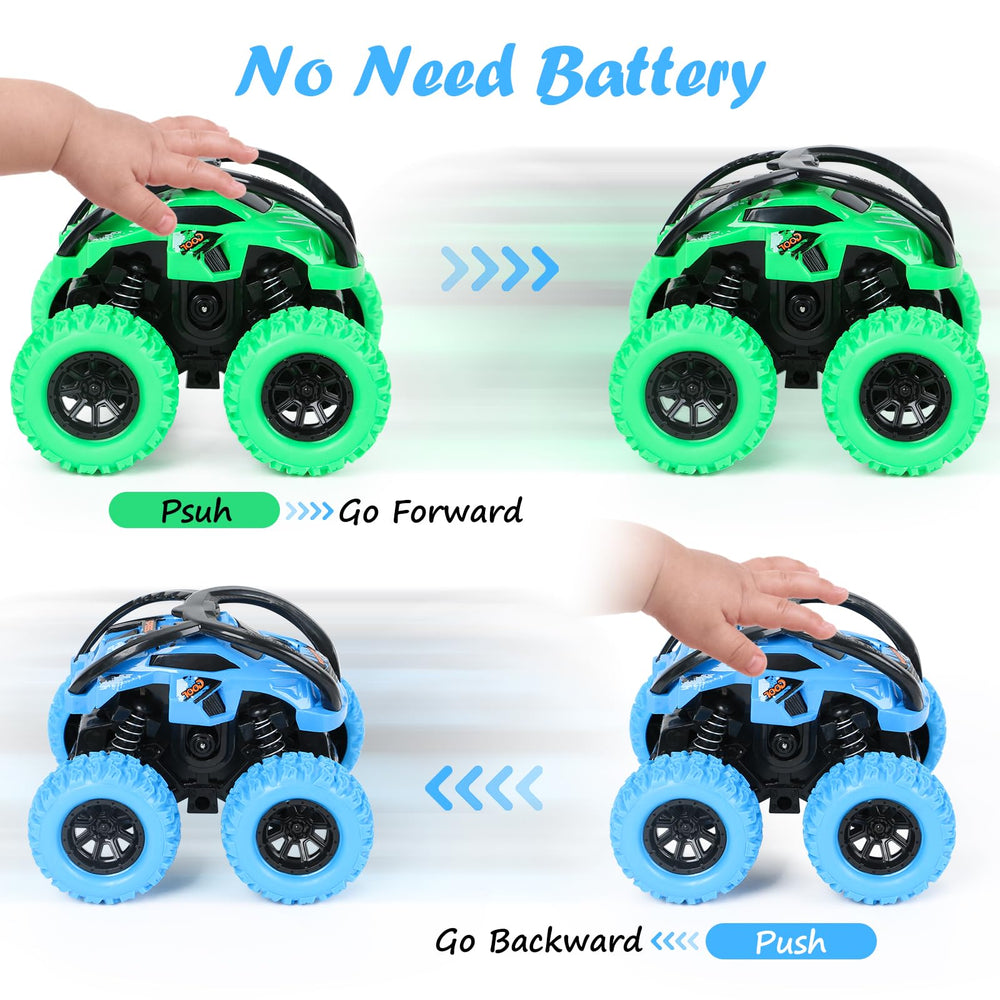 GUIGUZHJ friction vehicles require no batteries for mess-free on-floor play.