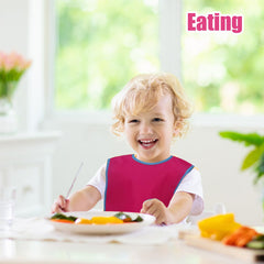 Guiqulai art smock blue sleeveless design enables free movement.