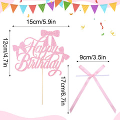 Guiqulai easy-insert bow toppers simplify cake decorating