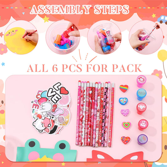 Guiqulai heart-shaped pencils add a cheerful touch to valentines messages.