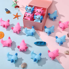 Guiqulai rubber axolotl decorative figurines with soft surface for home use