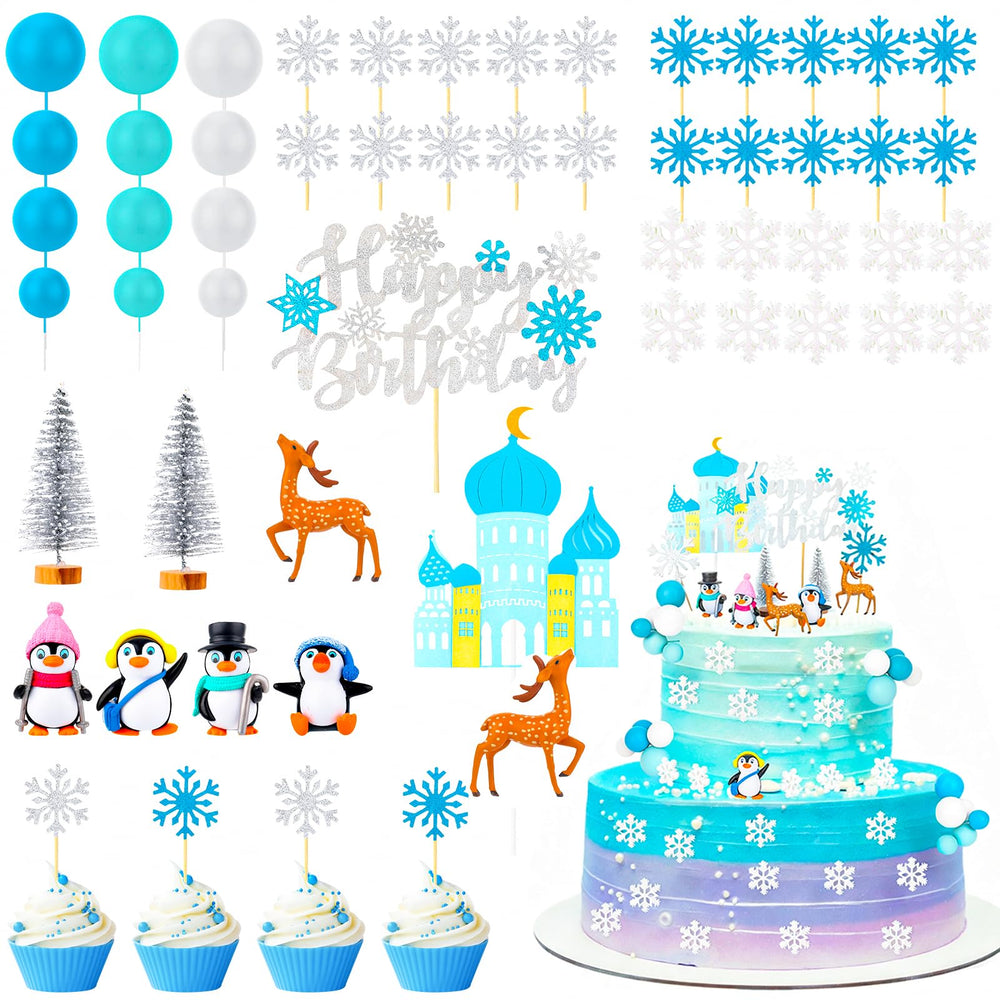 Guiqulai penguin cake topper adds playful winter charm to desserts