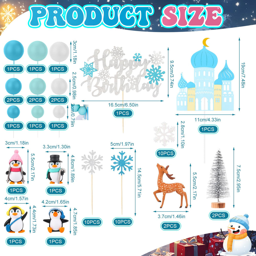 Guiqulai snowman topper creates whimsical scenes on cupcakes and cakes