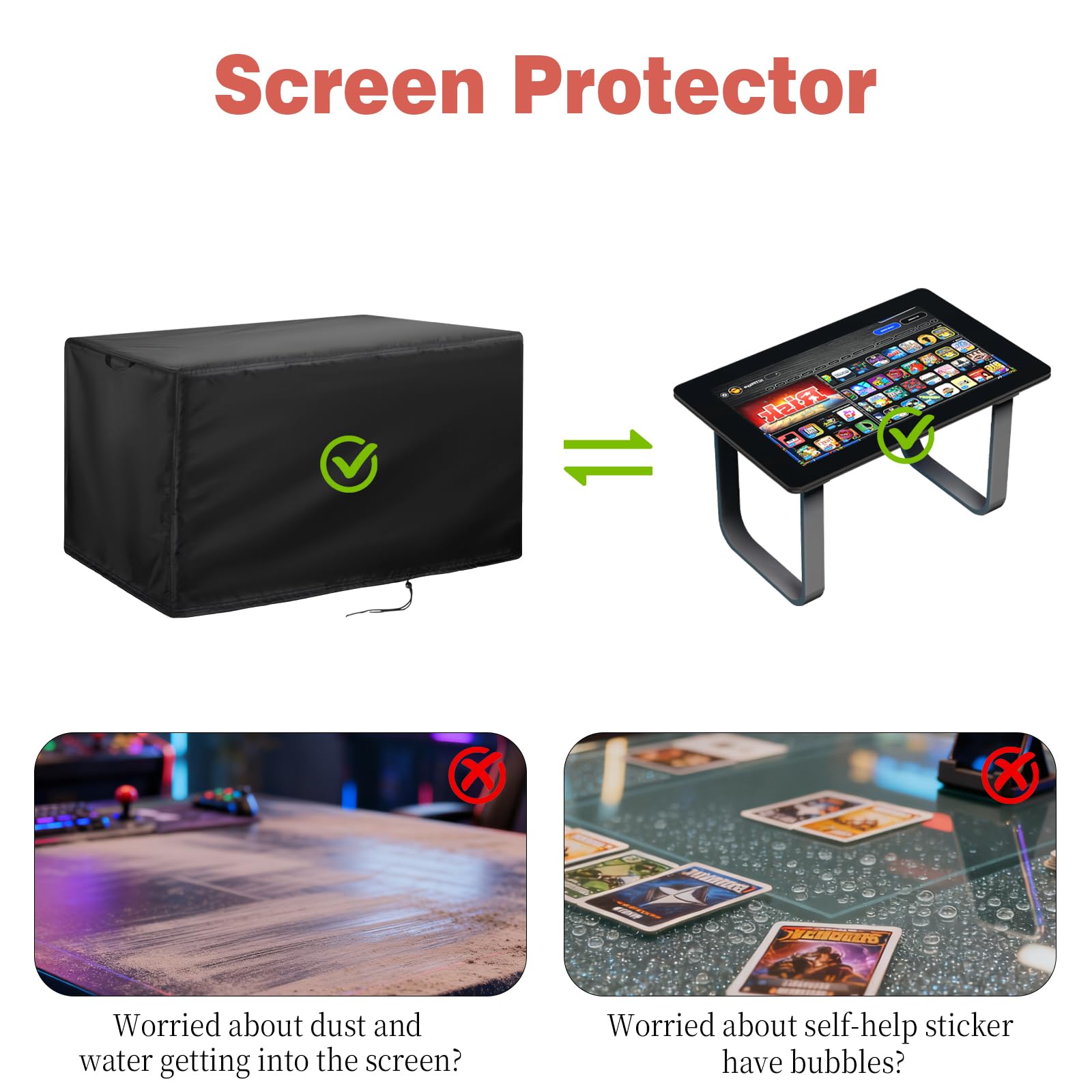 Guisong waterproof and dustproof cover shields arcade board from dirt