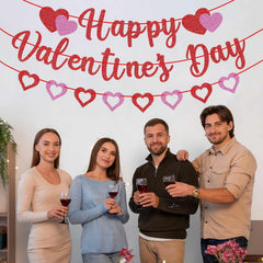 GULWAT Glitter Valentines Decor—versatile for Valentines Day, birthdays, anniversaries.