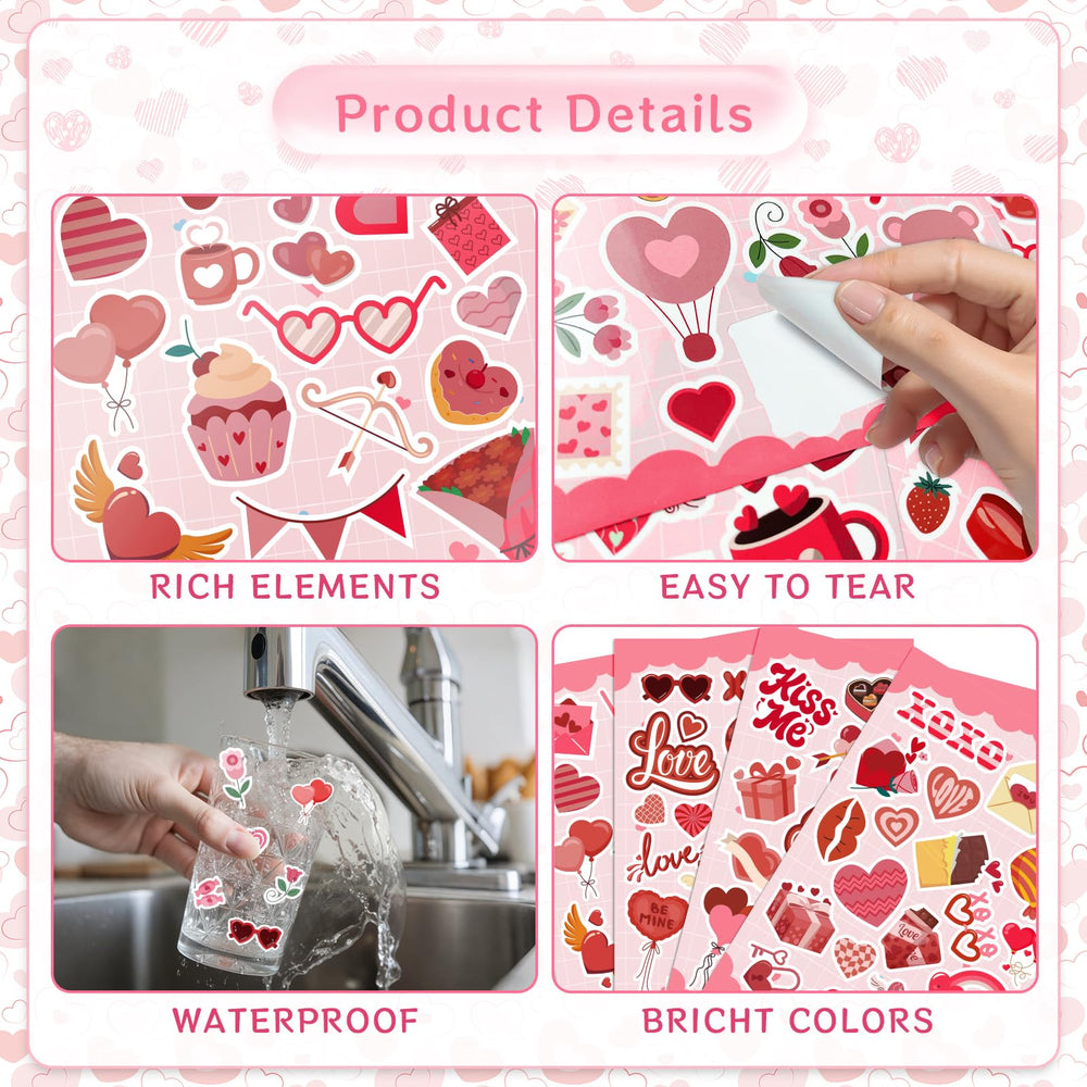 GULWAT heart stickers decorating gift boxes for festive gifting