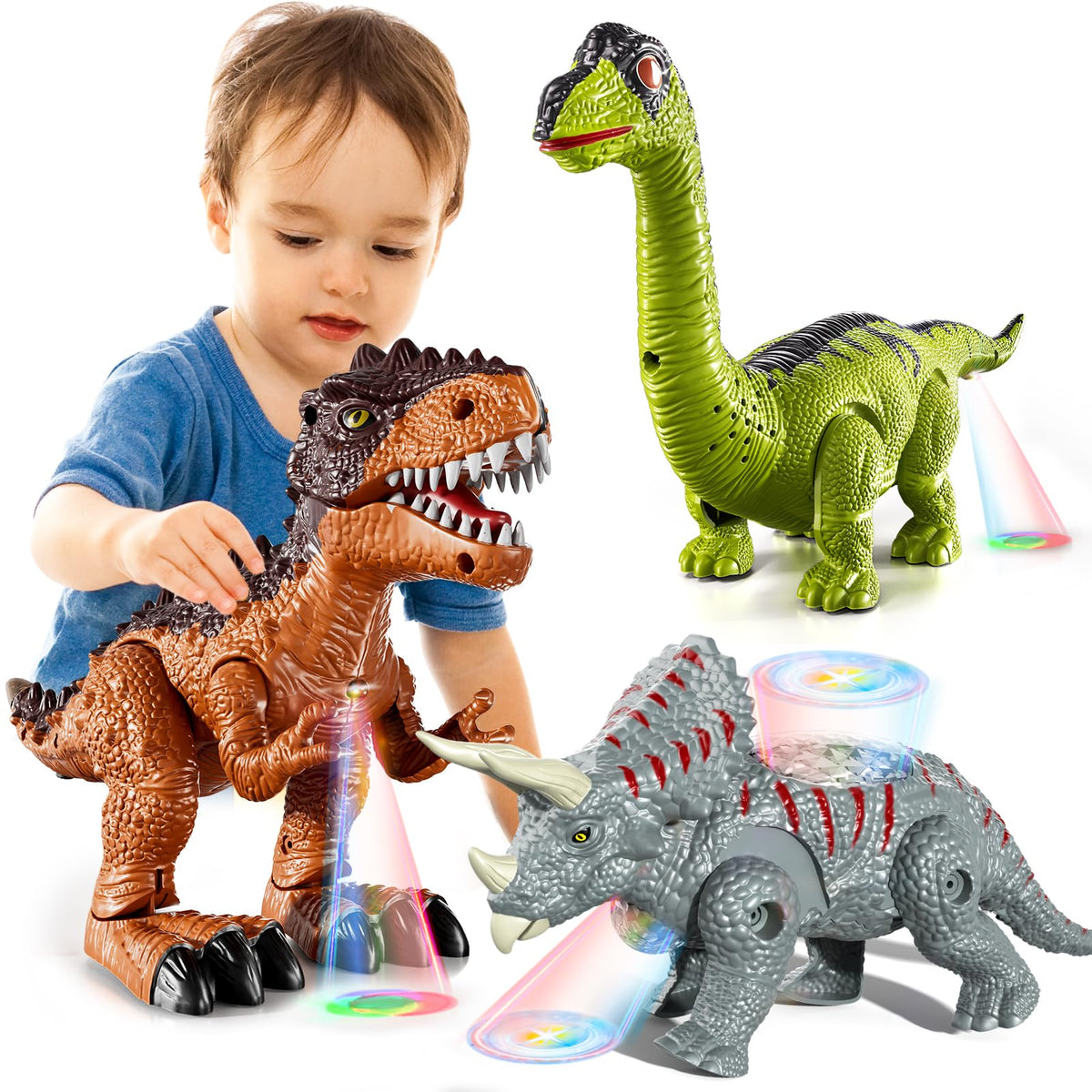 Guminnara Tyrannosaurus walking toy with realistic skin texture for engaging pretend play