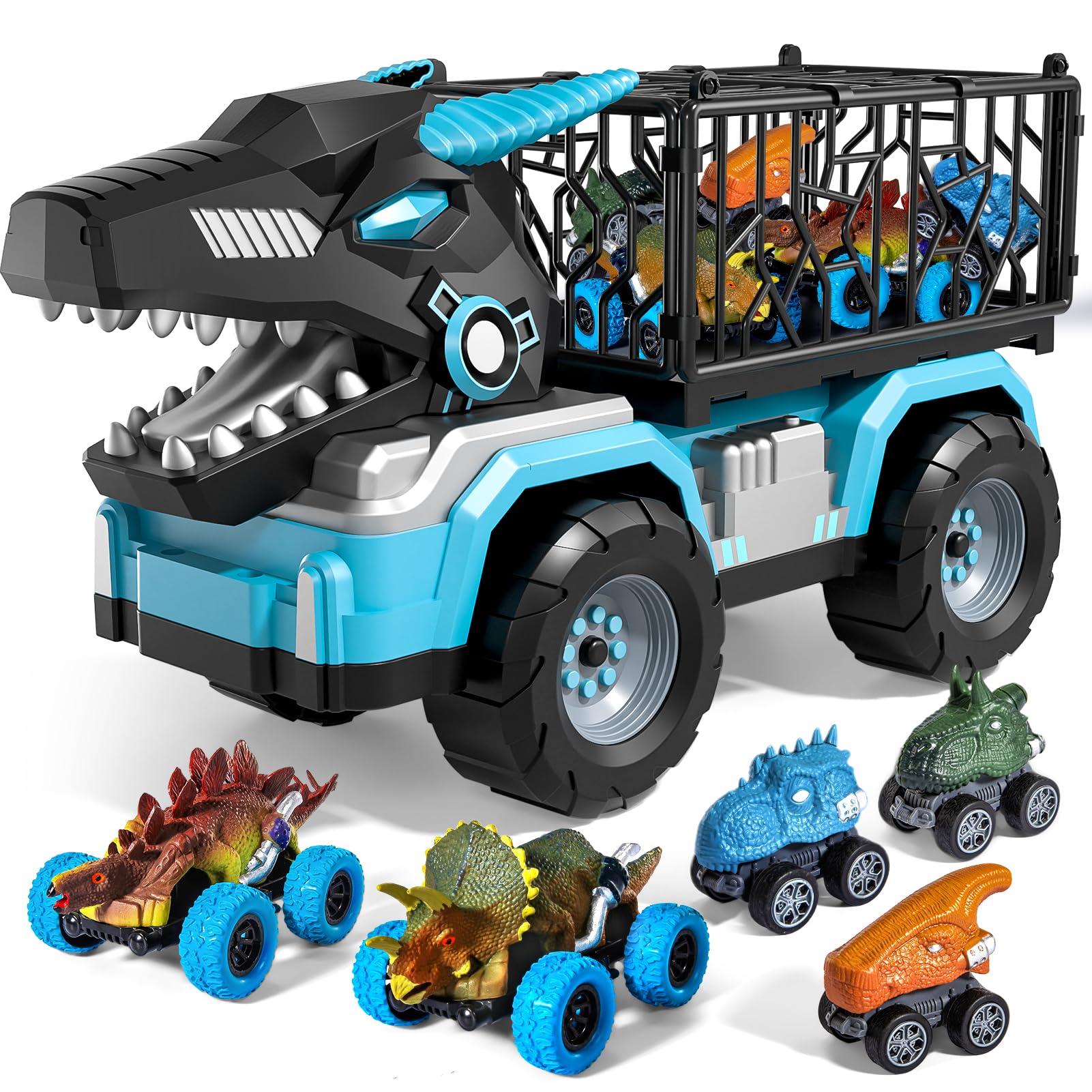 Guminnara dinosaur truck cage design invites imaginative play and storytelling